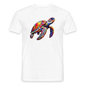 Schildkröte - Männer T-Shirt - Weiß - Vorne - AI Model Male 178 dark (178cm)