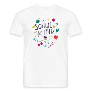 Schulkind 2026  - Männer T-Shirt - Weiß - Vorne - AI Model Male 178 dark (178cm)