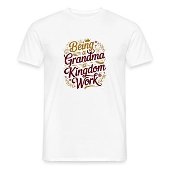 Großmutter zu sein ist Reichsarbeit - Männer T-Shirt - Weiß - Vorne - AI Model Male 178 dark (178cm)