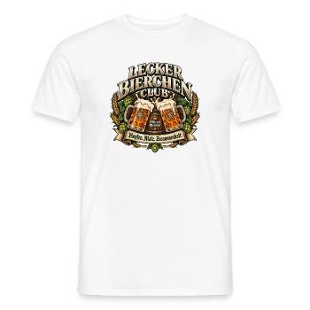 Lecker Bierchen Club Vintage - Männer T-Shirt - Weiß - Vorne - AI Model Male 178 dark (178cm)