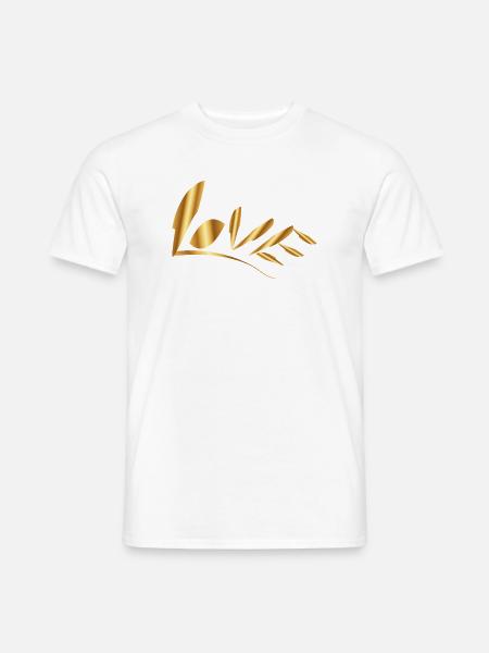 Love - Männer T-Shirt - Weiß