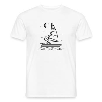 Windsurfen Skizze - Männer T-Shirt - Weiß - Vorne - AI Model Male 178 dark (178cm)