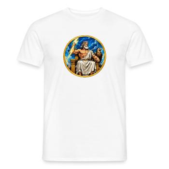 Zeus Donnerthron - Männer T-Shirt - Weiß - Vorne - AI Model Male 178 dark (178cm)