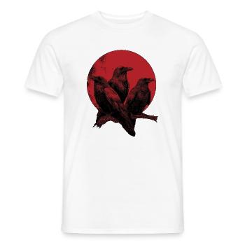 Raben - Männer T-Shirt - Weiß - Vorne - AI Model Male 178 dark (178cm)