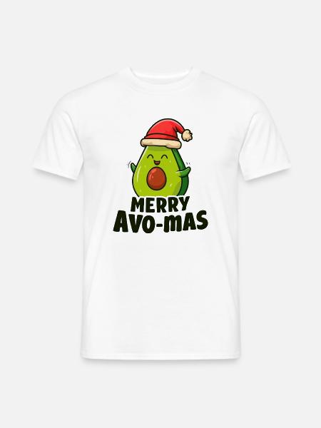 Avocado AvO-Mas Freude - Männer T-Shirt - Weiß