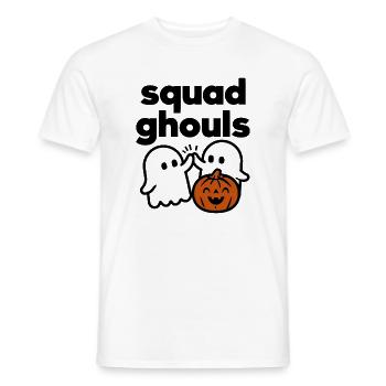 Squad Ghouls Halloween Pumpkin Crew - Männer T-Shirt - Weiß - Vorne - AI Model Male 178 dark (178cm)