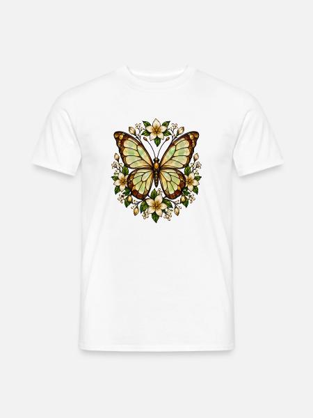 Schmetterlinge Schöner Schmetterling - Männer T-Shirt - Weiß