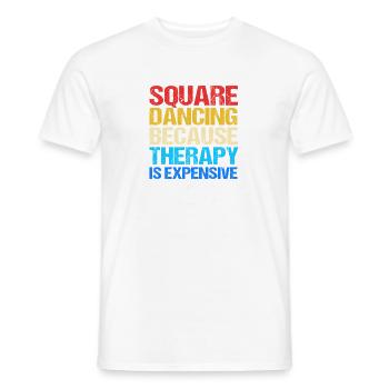 Square Dance - Männer T-Shirt - Weiß - Vorne - AI Model Male 178 dark (178cm)
