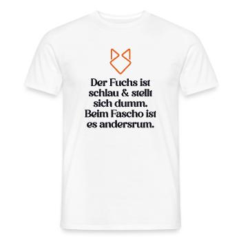ZEICHEN SETZEN GEGEN RECHTS - Männer T-Shirt - Weiß - Vorne - AI Model Male 178 dark (178cm)