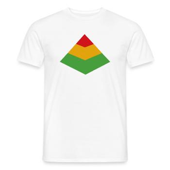Test Pyramid - Männer T-Shirt - Weiß - Vorne - AI Model Male 178 dark (178cm)