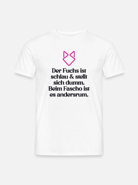 ZEICHEN SETZEN GEGEN RECHTS - Männer T-Shirt - Weiß