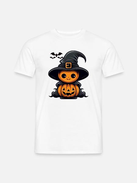 Süßer Hexenkürbis - Männer T-Shirt - Weiß