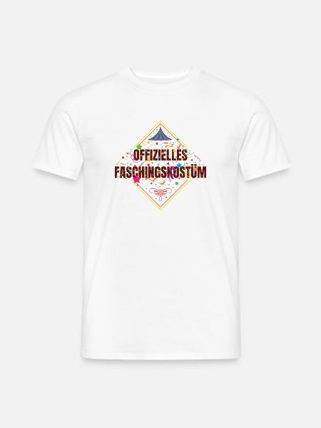 Offizielles Faschingskostüm - Männer T-Shirt - Weiß