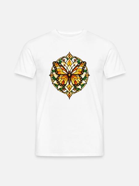 Schmetterlinge Schöner Schmetterling - Männer T-Shirt - Weiß