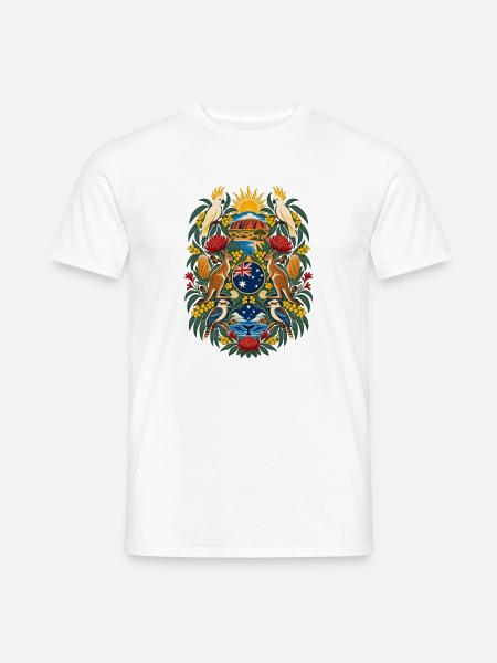 Australien | Outback, Känguru & Kakadu - Männer T-Shirt - Weiß