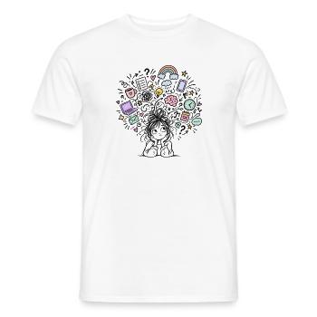 adhs-brain - Männer T-Shirt - Weiß - Vorne - AI Model Male 178 dark (178cm)