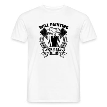 Lustige Geschenke Für Hausmaler Berufs Maler Ideen - Männer T-Shirt - Weiß - Vorne - AI Model Male 178 dark (178cm)