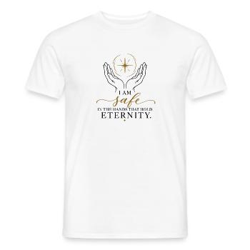 Sicher in Gottes Hand - Männer T-Shirt - Weiß - Vorne - AI Model Male 178 dark (178cm)