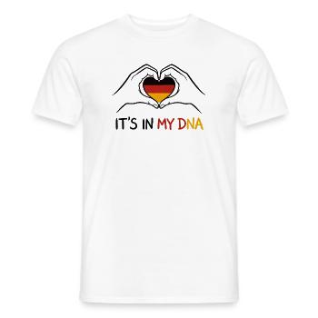 Es liegt in meiner DNA Deutschland - Männer T-Shirt - Weiß - Vorne - AI Model Male 178 dark (178cm)
