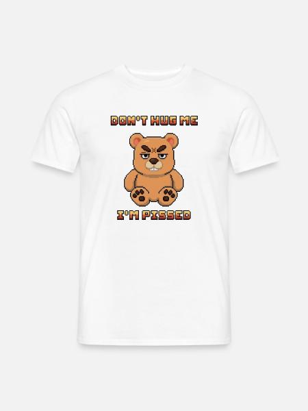 wütender Bär - Männer T-Shirt - Weiß