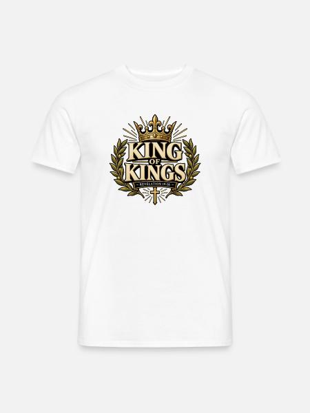 Jesus, König der Könige - Männer T-Shirt - Weiß