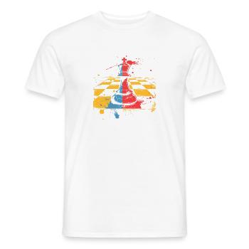 Schachfigur - Männer T-Shirt - Weiß - Vorne - AI Model Male 178 dark (178cm)