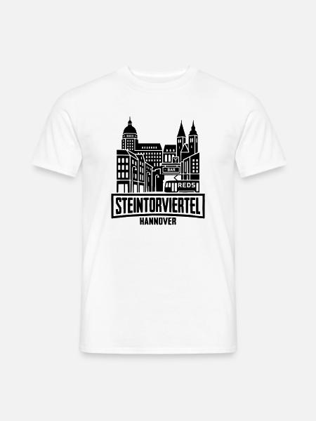 Hannover Steintorviertel - Männer T-Shirt - Weiß
