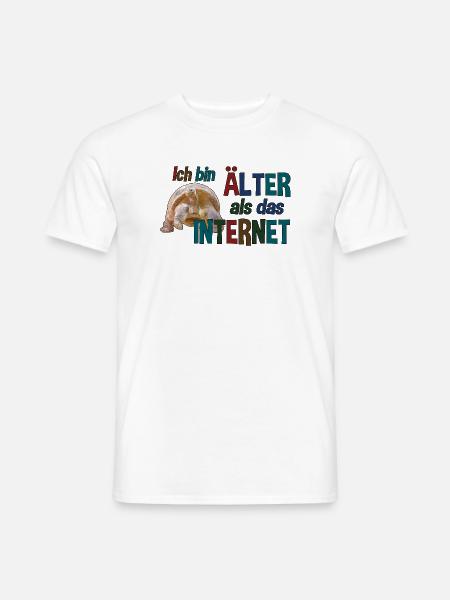 Älter als das Internet - Schildkröte - Männer T-Shirt - Weiß