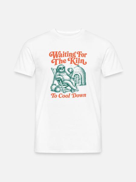 Wartend Darauf, Dass Der Ofen Abkühlt, - Männer T-Shirt - Weiß