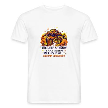 Edinburgh The Deep Shadow That Sleeps In This - Männer T-Shirt - Weiß - Vorne - AI Model Male 178 dark (178cm)