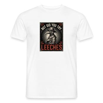 Blutegel und Pestdoktor - Männer T-Shirt - Weiß - Vorne - AI Model Male 178 dark (178cm)