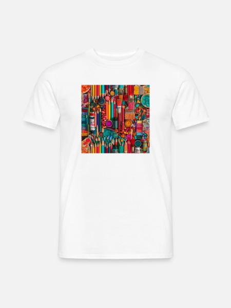 Shiny Burst Werkstatt - Männer T-Shirt - Weiß
