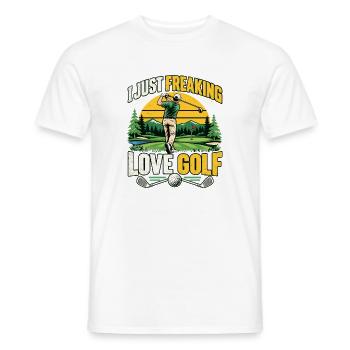 Golfspieler Golf Golfer Geschenke - Männer T-Shirt - Weiß - Vorne - AI Model Male 178 dark (178cm)