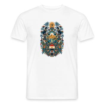 Ägypten | Pyramiden, Horus & Nil - Männer T-Shirt - Weiß - Vorne - AI Model Male 178 dark (178cm)