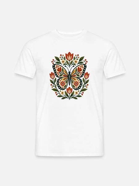 Schmetterlinge Schöner Schmetterling - Männer T-Shirt - Weiß
