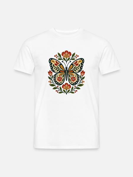 Schmetterlinge Schöner Schmetterling - Männer T-Shirt - Weiß