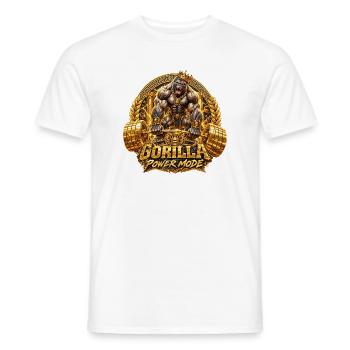 Gorilla Workout Bodybuilding - Männer T-Shirt - Weiß - Vorne - AI Model Male 178 dark (178cm)