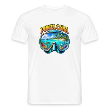 Punta Cana Tauchen Schnorcheln Karibik Urlaub - Männer T-Shirt - Weiß - Vorne - AI Model Male 178 dark (178cm)