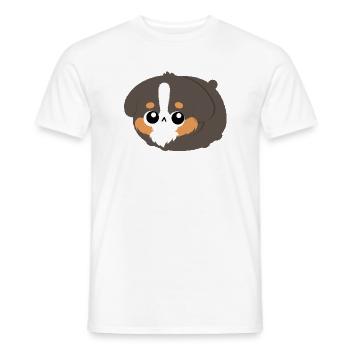 Chibi Berner Bergwelpe - Männer T-Shirt - Weiß - Vorne - AI Model Male 178 dark (178cm)