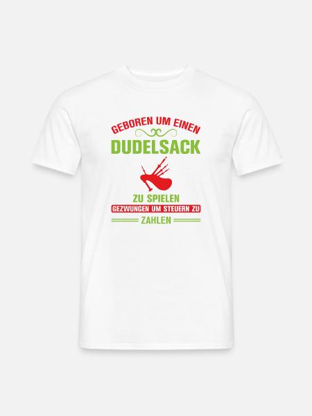 Dudelsackspieler Dudelsack Männer Geschenk - Männer T-Shirt - Weiß