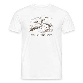 Vertraue dem Weg - Männer T-Shirt - Weiß - Vorne - AI Model Male 178 dark (178cm)