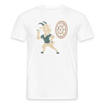 Darts Ziege Triple Zwanzig Kneipe Dartspieler - Männer T-Shirt - Weiß - Vorne - AI Model Male 178 dark (178cm)