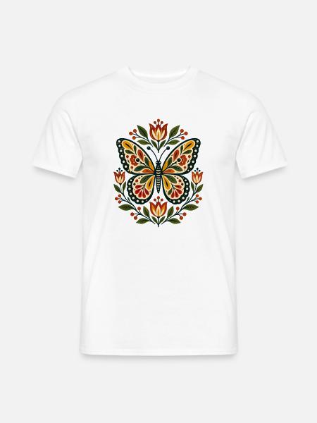 Schmetterlinge Schöner Schmetterling - Männer T-Shirt - Weiß