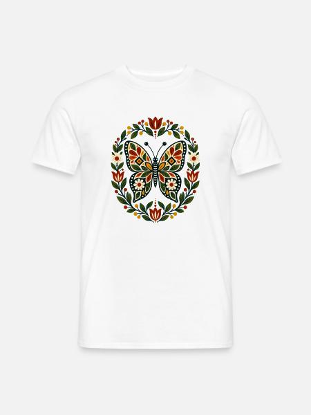 Schmetterlinge Schöner Schmetterling - Männer T-Shirt - Weiß