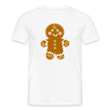 Kawaii lebkuchenmann - Männer T-Shirt - Weiß - Vorne - AI Model Male 178 dark (178cm)