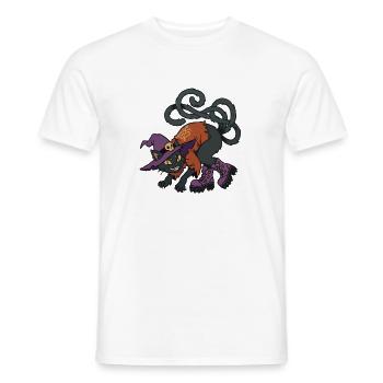 Hexenkatze in Stiefeln - Männer T-Shirt - Weiß - Vorne - AI Model Male 178 dark (178cm)