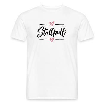 Stallpulli - Pferd - Reiterin - Stall - Pullover - Männer T-Shirt - Weiß - Vorne - AI Model Male 178 dark (178cm)
