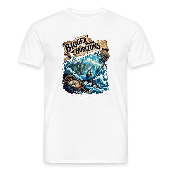 Größere Horizonte - Männer T-Shirt - Weiß - Vorne - AI Model Male 178 dark (178cm)