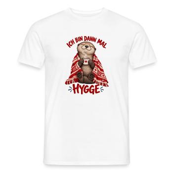 Ich bin dann mal Hygge Otter Dänemark - Männer T-Shirt - Weiß - Vorne - AI Model Male 178 dark (178cm)