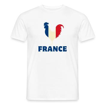 Frankreich Flagge - Männer T-Shirt - Weiß - Vorne - AI Model Male 178 dark (178cm)